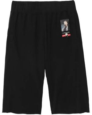 Undercover Graphic-Patch Track Shorts - Black