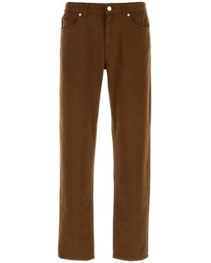 Moncler Jean Droit À Coupe Cinq Poches - Brown