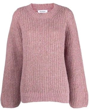 Rodebjer Gerippter Strickpullover - Pink