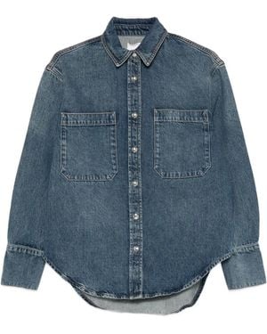 Anine Bing Button-Down Shirt - Blue