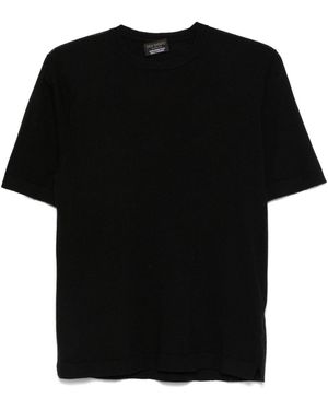 Dell'Oglio Fine-Knit T-Shirt - Black