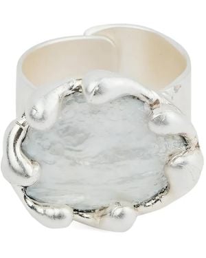 Poison Drop Lab Ring Mit Perlen - Weiß