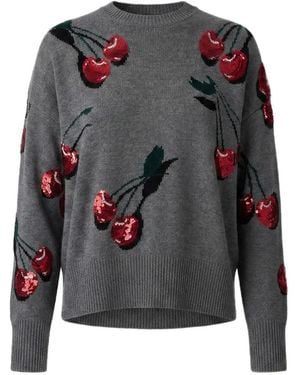 Monse Pullover Mit Kirschmotiv - Grau