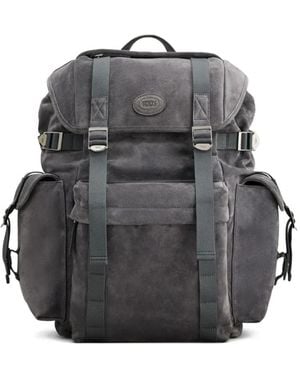 Tod's Suede-Leather Backpack - Black