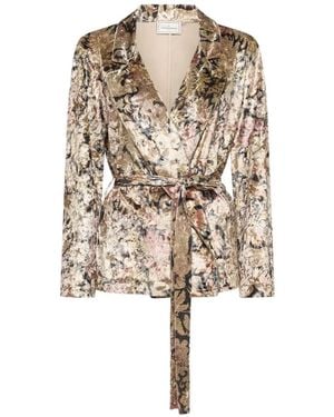 Pierre Louis Mascia Ranat Belted Blazer - Natural