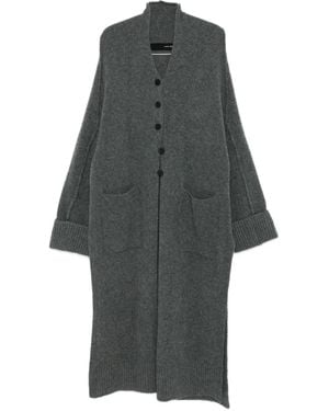 Isabel Benenato オーバーサイズ シングルコート - グレー