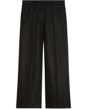 Weekend by Maxmara Button Tailored Pants - Black