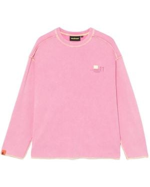 Mini Cream Logo Sweatshirt - Pink