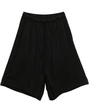 Julius Pantalones cortos de chándal de tiro caído - Negro