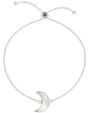 freya rose Moon Adjustable Bracelet - White