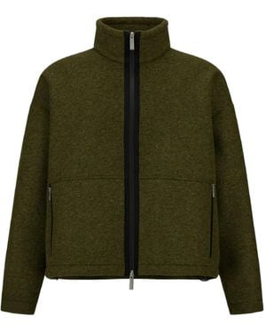 Herno High-Neck Zip-Front Jacket - Green