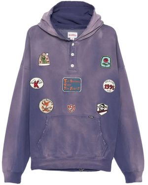 KAMIYA Patch Hoodie - Purple