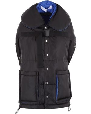 Comme des Garçons Padded Snap-Button Cape - Black