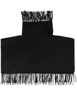 By Malene Birger Turtla Fringed Scarf - Black