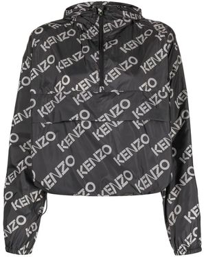 KENZO Logo-Print Jacket - Black