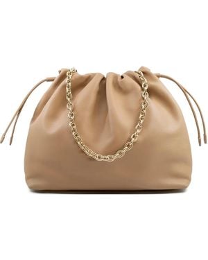 STUDIO AMELIA Bolso Shopper Alexandra Con Cordones - Neutro