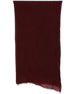 Destin Frayed-Detail Scarf - Purple