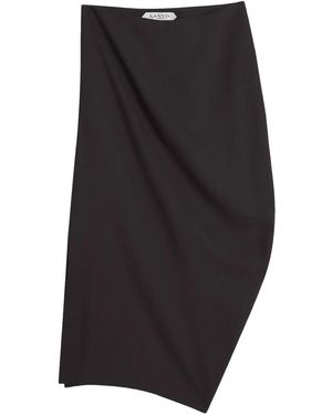Lanvin アシンメトリー スカート - ブラック