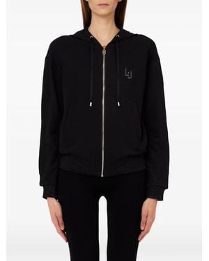 Liu Jo Zip-Up Hoodie - Black