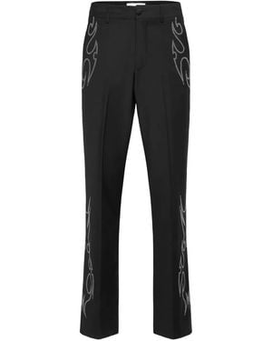 Philipp Plein スタッズ テーラードパンツ - ブラック