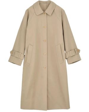 Skall Studio Raglan-Sleeve Button Coat - Natural