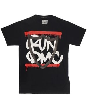 HTC Run Dmc Logo-Print T-Shirt - Black