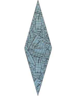 ZEGNA Gestreifter Schal - Blau