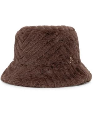 Joseph Ribkoff Logo-Appliqué Bucket Hat - Brown
