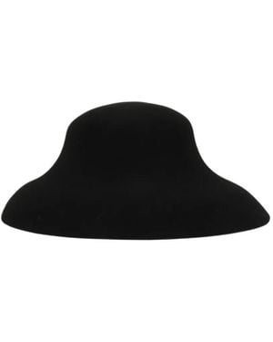 Yohji Yamamoto Sombrero De Ala Ancha - Negro