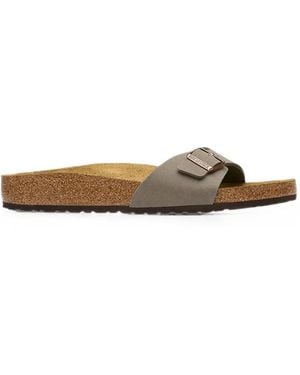 Birkenstock Buckle-Fastening Slides - Grey