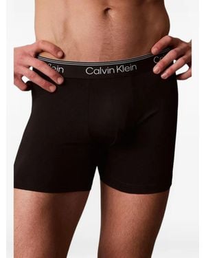 Calvin Klein Logo-Waistband Boxers (Set Of Three) - Black