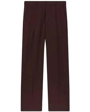 RETORI Pleated-Front Trousers - Purple