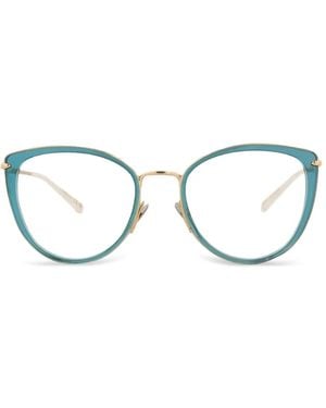 Pomellato Cat-Eye Frame Glasses - Blue