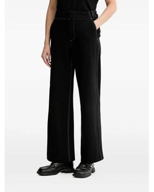 Rag & Bone Contrast-Stitching Trousers - Black