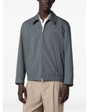 Lardini Zip-Up Shirt Jacket - Grey