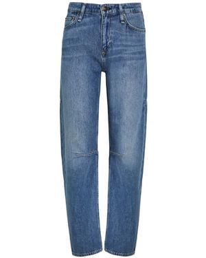 Rag & Bone Jean Boutonné À Coutures Apparentes - Bleu