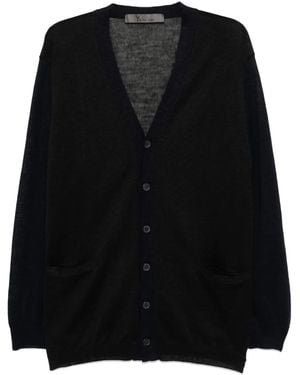 Y's Yohji Yamamoto Cardigan Con Logo - Nero