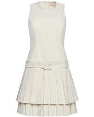 Cinq À Sept Reena Pleated Mini Dress - White