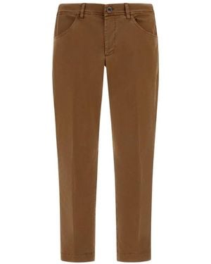 Herno Elasticated Waist Five-Pocket Trousers - Brown