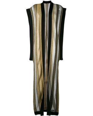 Balmain ノースリーブ ロングカーディガン - グリーン