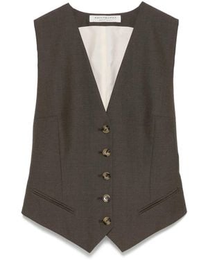 Philosophy Di Lorenzo Serafini Gilet Con Scollo A V - Marrone