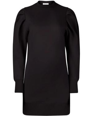 Nina Ricci Puff-Sleeve Sweater Dress - Black