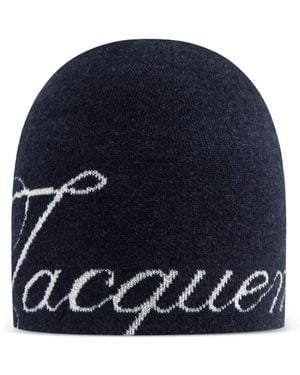 Jacquemus Berretto Con Ricamo - Blu