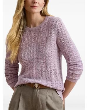 Ralph Lauren Textured Sweater - Purple
