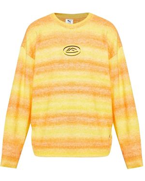 PUMA Maglione Con Applicazione - Giallo