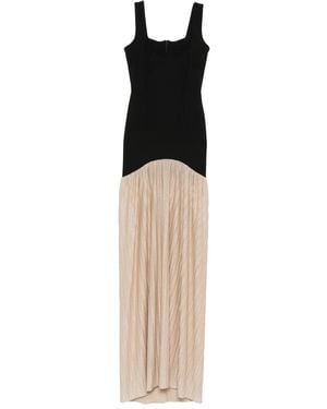 ROSERRY Pleated Sleeveless Midi Dress - White