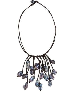 Mela Collar Con Apliques - Blanco