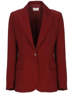 P.A.R.O.S.H. Peak-lapel flap-pocket blazer - Rot