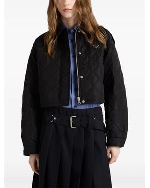 Prada キルティング ジャケット - ブラック