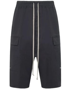 Rick Owens Cargo Pods Shorts - Blue